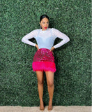 Sequin Cutie (Pink) | Skirt (SHIPS BY 2/22)