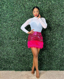Sequin Cutie (Pink) | Skirt (SHIPS BY 2/22)
